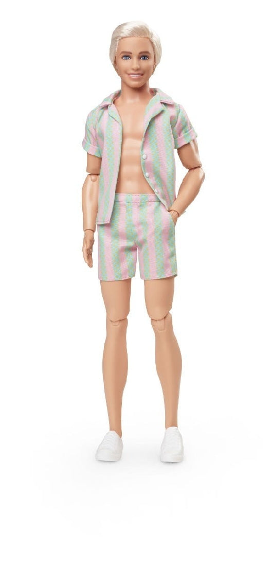 Barbie The Movie Ken Doll In Striped Matching Set