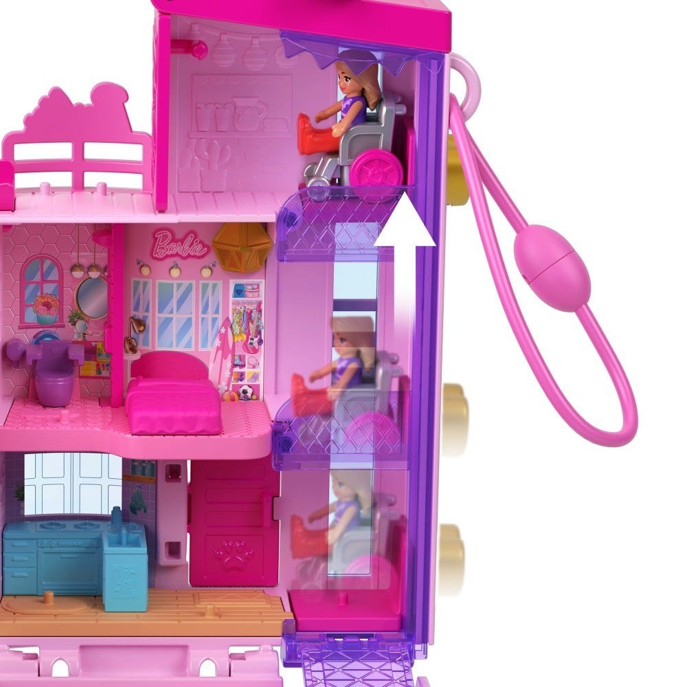 Polly Pocket Barbie Dreamhouse Compact Dollhouse Playset