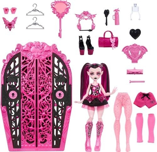 Monster High Skulltimate Secrets Mysteries Draculaura with Dress-up Closet