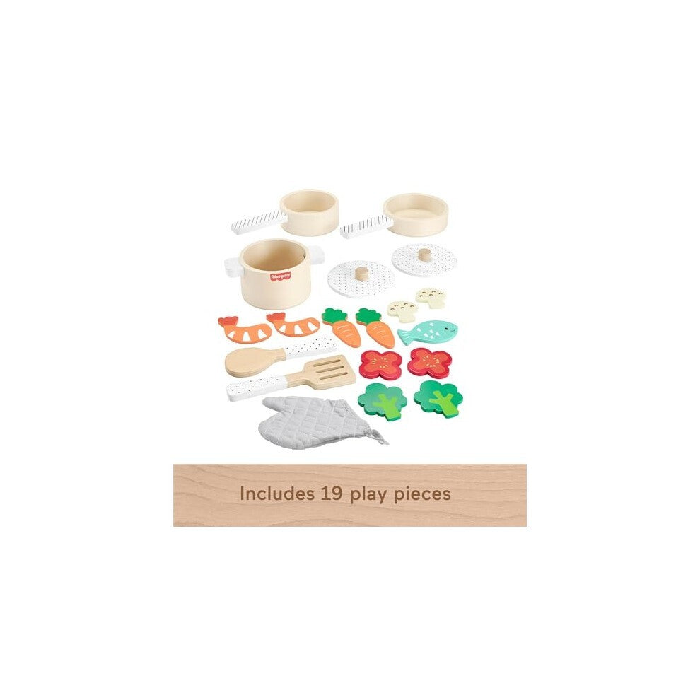 Fisher-Price Wooden Pots & Pans Set