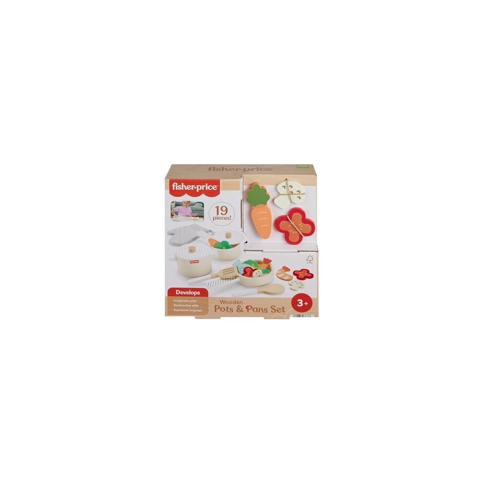 Fisher-Price Wooden Pots & Pans Set