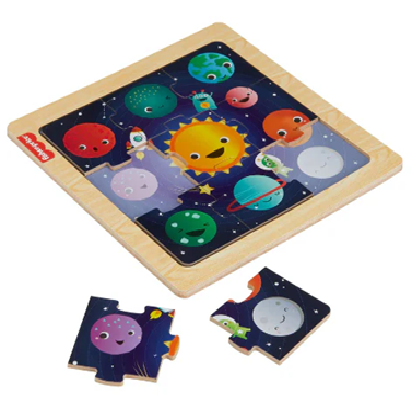 Fisher-price Wooden Jigsaw Puzzle Ast - Solar System