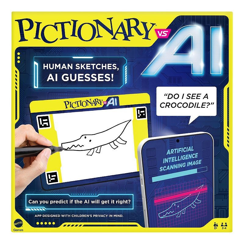 Pictionary Vs. AI Family Game for Kids and Adults and Game Night Using Artificial Intelligence