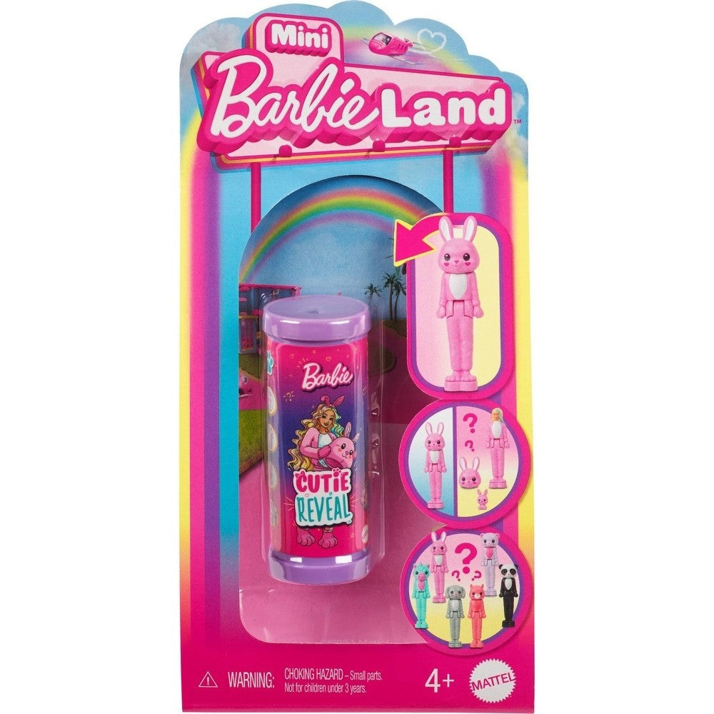 Barbie Mini BarbieLand Cutie Reveal Doll & Pet 1.5-inch Color Dream Series