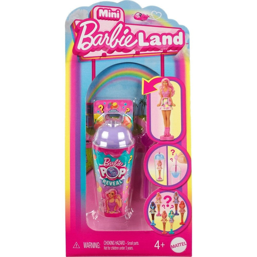 Barbie Mini BarbieLand Pop Reveal Dolls 1.5-inch Doll with Surprise Sensory Reveal