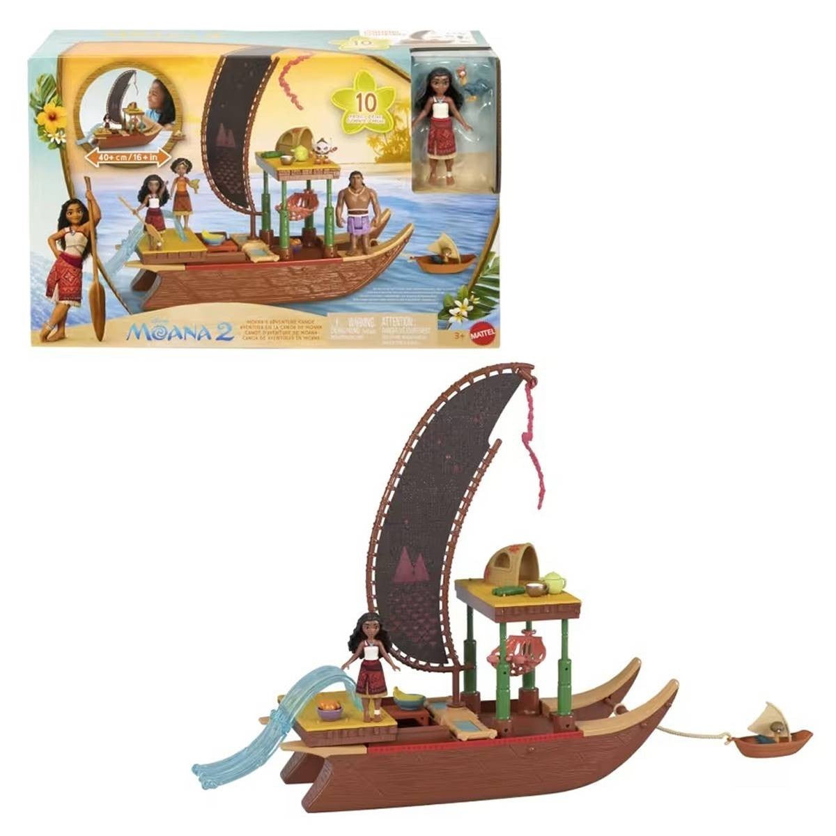 Disney Princess Moana 2 Adventure Canoe Playset