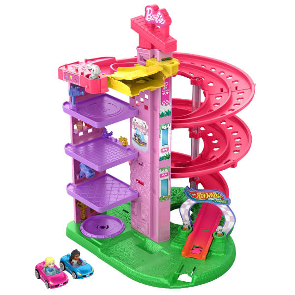 Hot Wheels Racer Verse Barbie Spiral Race Trackset
