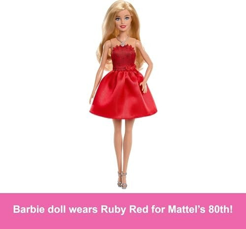 Barbie 80th Anniversary Ruby Red Doll