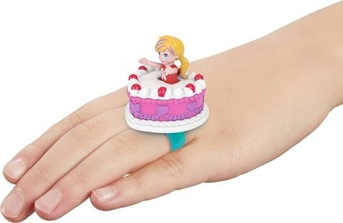 Polly Pocket Mattel 80th Ring Box Compact Ruby Red