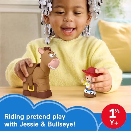Fisher-Price Little People Disney Pixar Toy Story Bobbin’ Bullseye Horse & Jessie