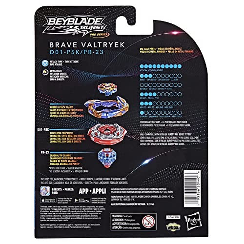 Beyblade Burst Pro Series Brave Valtryek Beyblade Starter Pack Spinning Top & Launcher