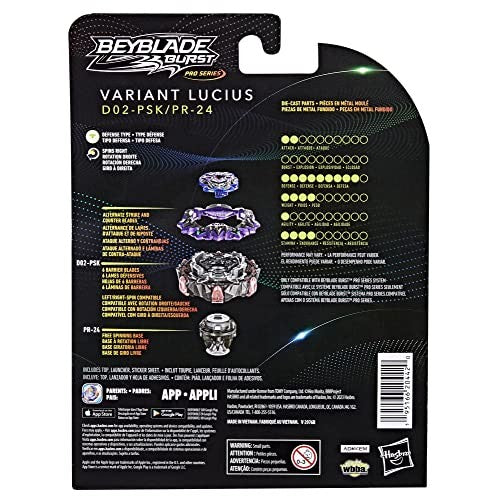 Beyblade Burst Pro Series Variant Lucas Spinning Top Starter Pack