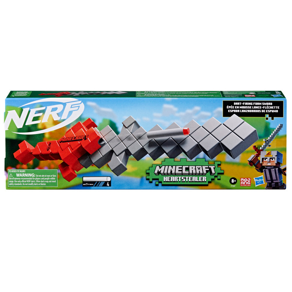 Nerf Minecraft Heartstealer Sword 4 Nerf Elite Foam Darts Foam Blade Dart Blaster