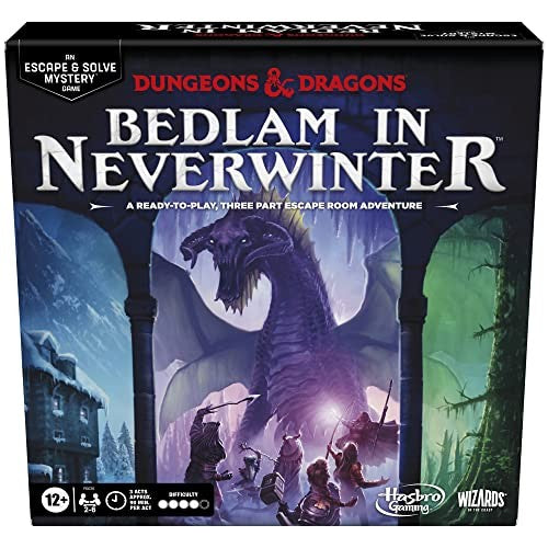 Dungeons & Dragons: Bedlam In Neverwinter Game D&d Escape Room Game Ages 12+