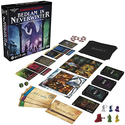 Dungeons & Dragons: Bedlam In Neverwinter Game D&d Escape Room Game Ages 12+