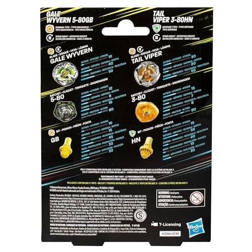 Beyblade X Duel Pack - Gale Wyvern & Tail Viper