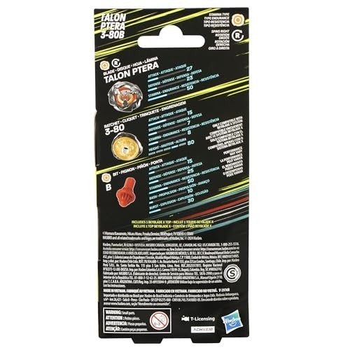 BEY BLADE X BOOSTER SINGLE TOP AST - TALON PTERA 3-80B