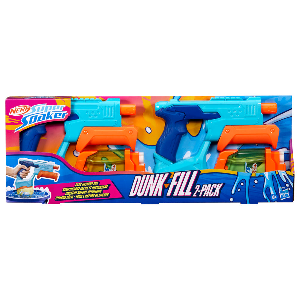 NERF Super Soaker Double Dunk Fill Water Blaster 2-Pack