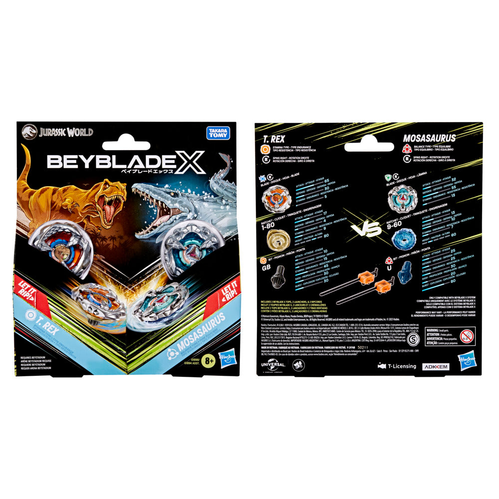 Beyblade Bbx Gravesand - T.REX vs MOSASAURUS