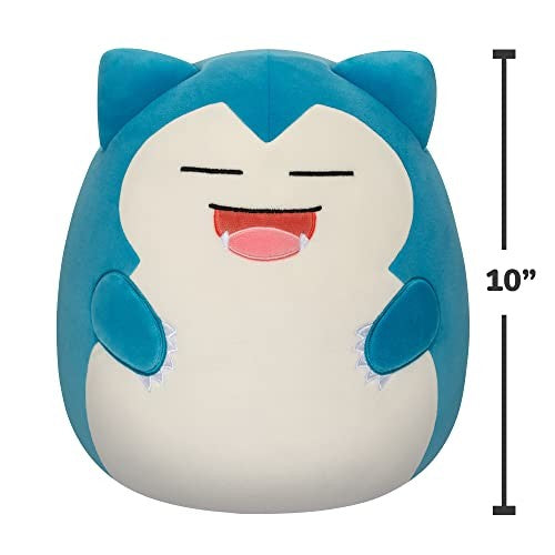 Pokemon Squismallow 10'' Asst - Snorlax