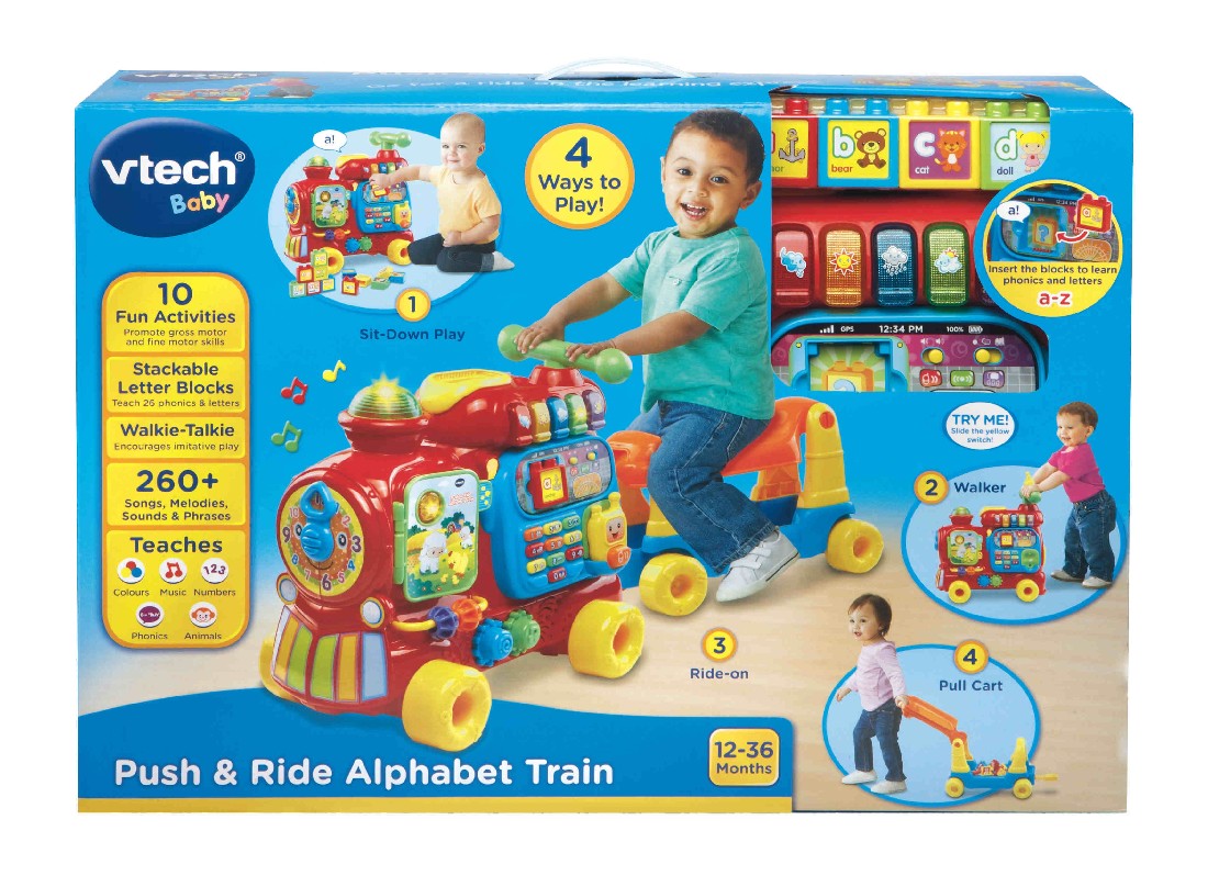 Vtech Push & Ride Alphabet Train Red
