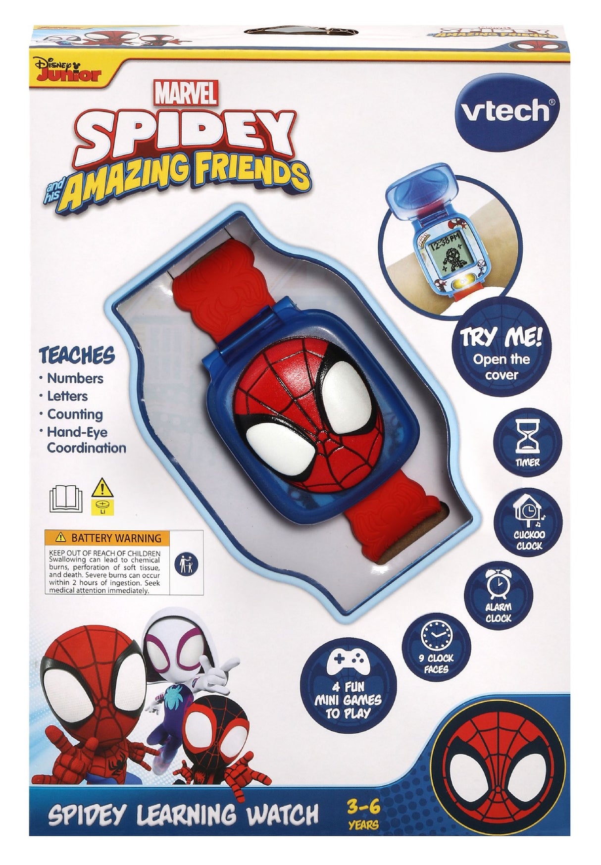 Vtech Spidey and his Amazing Friends Spidey Learning Watch