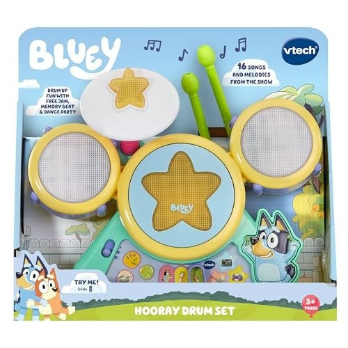 Vtech Bluey Hooray Drum Set