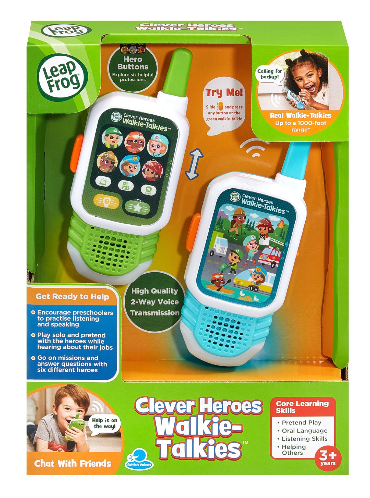 Leap Frog Clever Heroes Walkie-Talkies