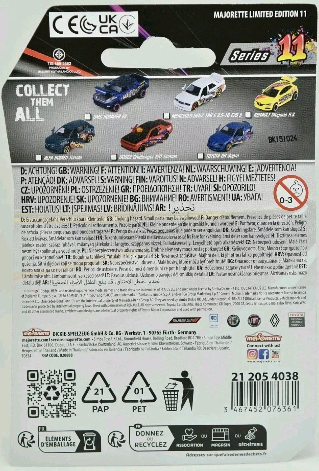 Majorette 76361 Limited Edition 11 Assorted