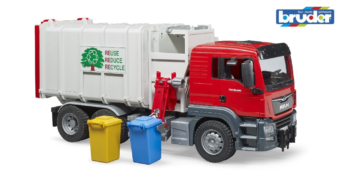 Bruder Man Tgs Side Loading Garbage Truck