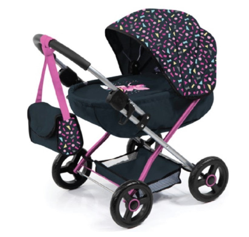 Bayer Cosy Doll Pram - Confetti