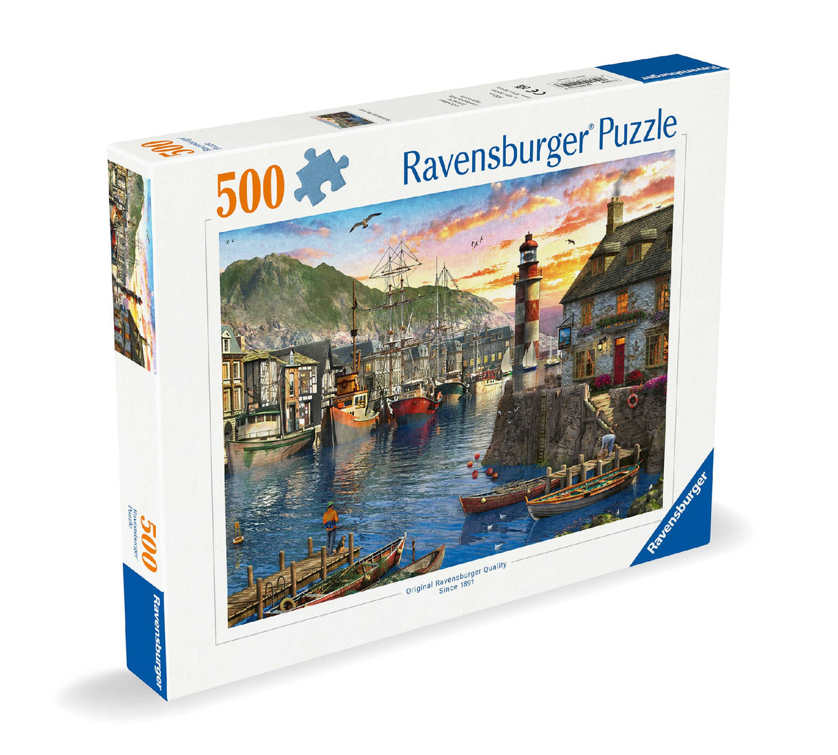 Ravensburger Sunrise At The Port 500 Piece