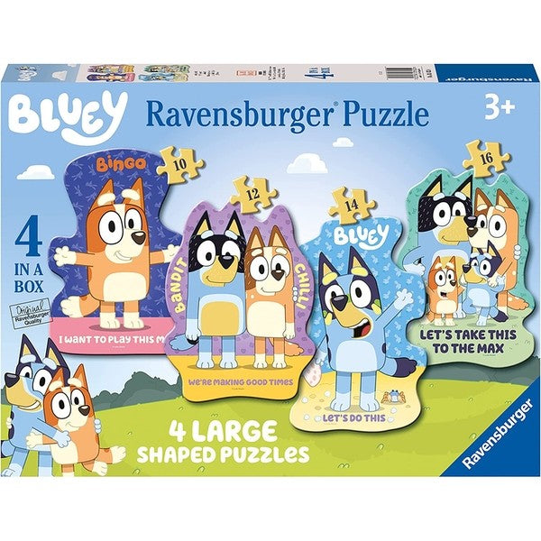 Ravensburger Bluey 4 Large Shaped Jigsaw Puzzles