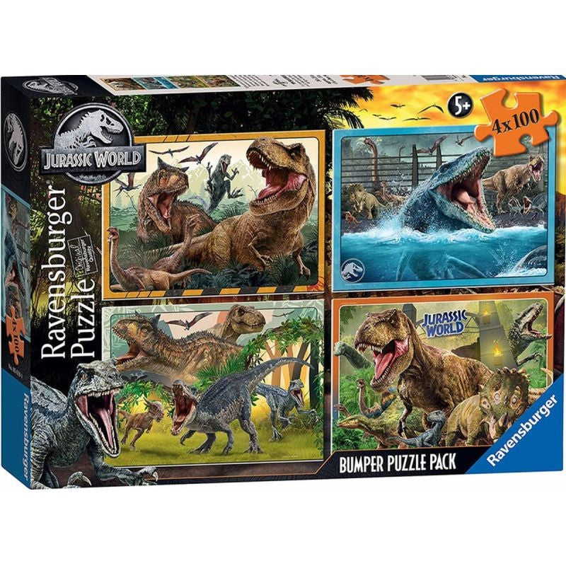 Ravensburger Puzzle 2D 4x100 Welcome to Jurassic World