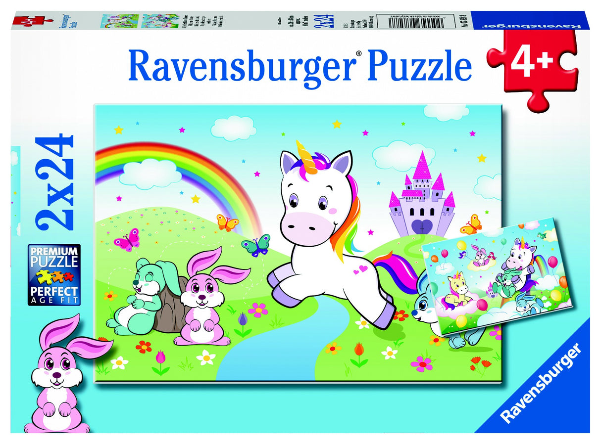 RBURG - FAIRYTALE UNICORN PUZZLE 2X24PC