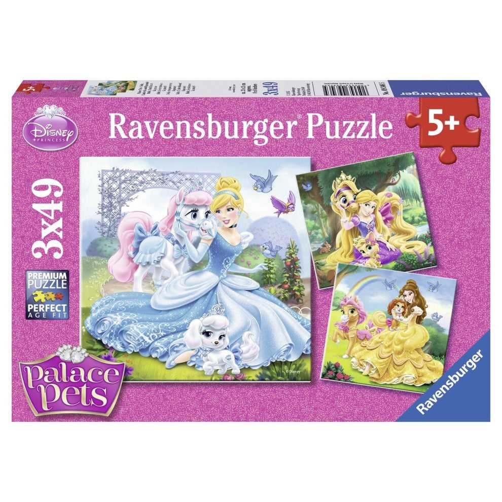 Ravensburger Disney Belle Cinderella Rapunzel 3x49 Piece