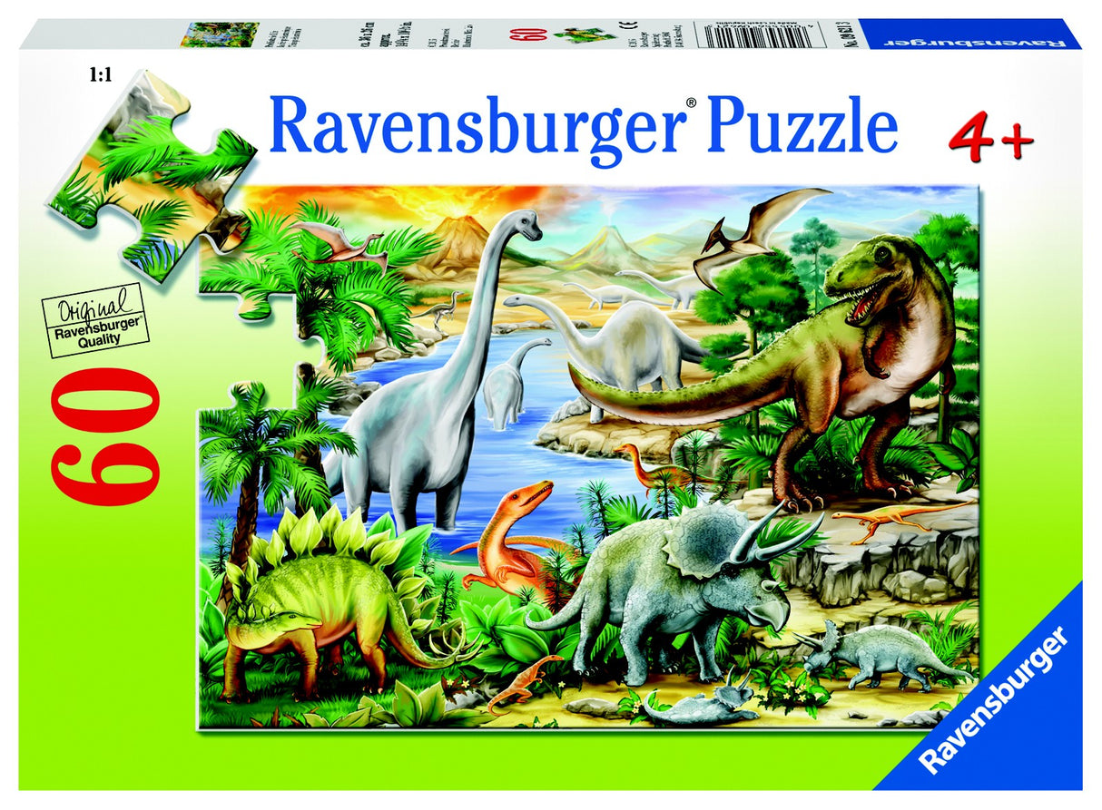 RAVENSBURGER PREHISTORIC LIFE PUZZLE 60PC