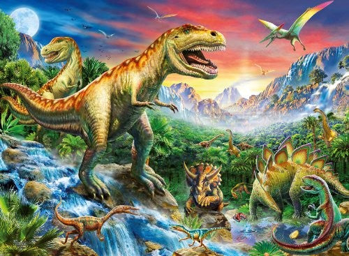RBURG - TIME OF THE DINOSAURS PUZZLE 100PC