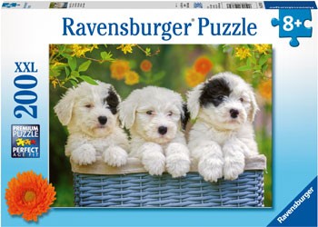 RBURG- CUDDLY PUPPIES PUZZLE 200PC
