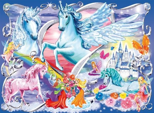 Ravensburger Amazing Unicorns Glitter Puzzle 100 Piece