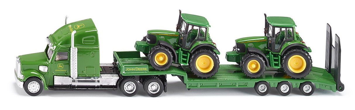 SIKU - LOW LOADER WITH JOHN DEERES - 1:87 SCALE