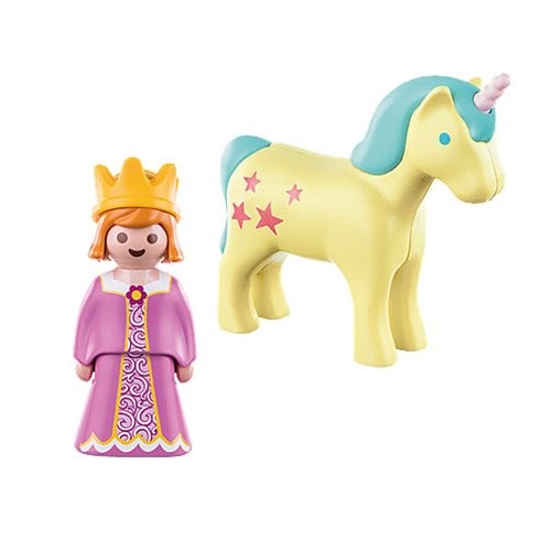 Playmobil 1.2.3 Princess With Unicorn 70127 (for Kids 18 Months And Up)
