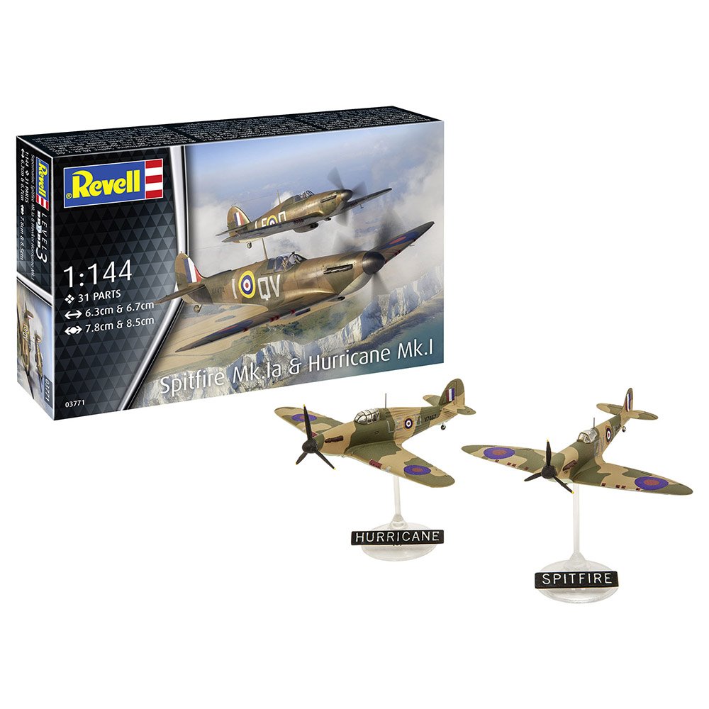 Revell 1/144 Supermarine Spitfire Mk.Ia & Hawker Hurricane Mk.I
