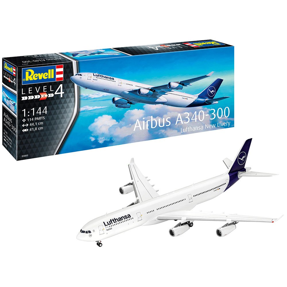 Revell Airbus A340-300 "Lufthansa" New Livery 1:144 Model Kit