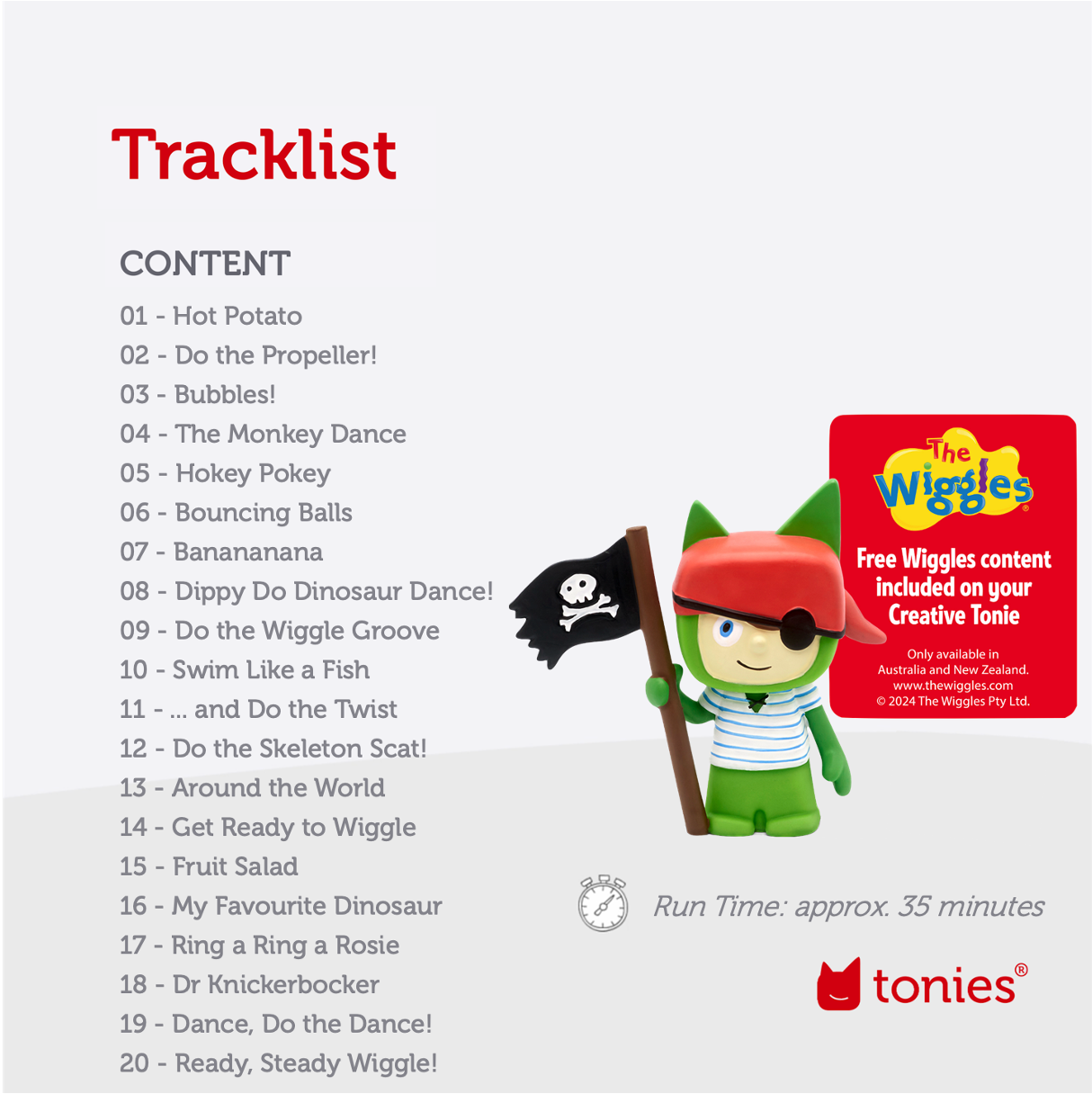Tonies® Creative-Tonie xThe Wiggles - Pirate Audio Charcter