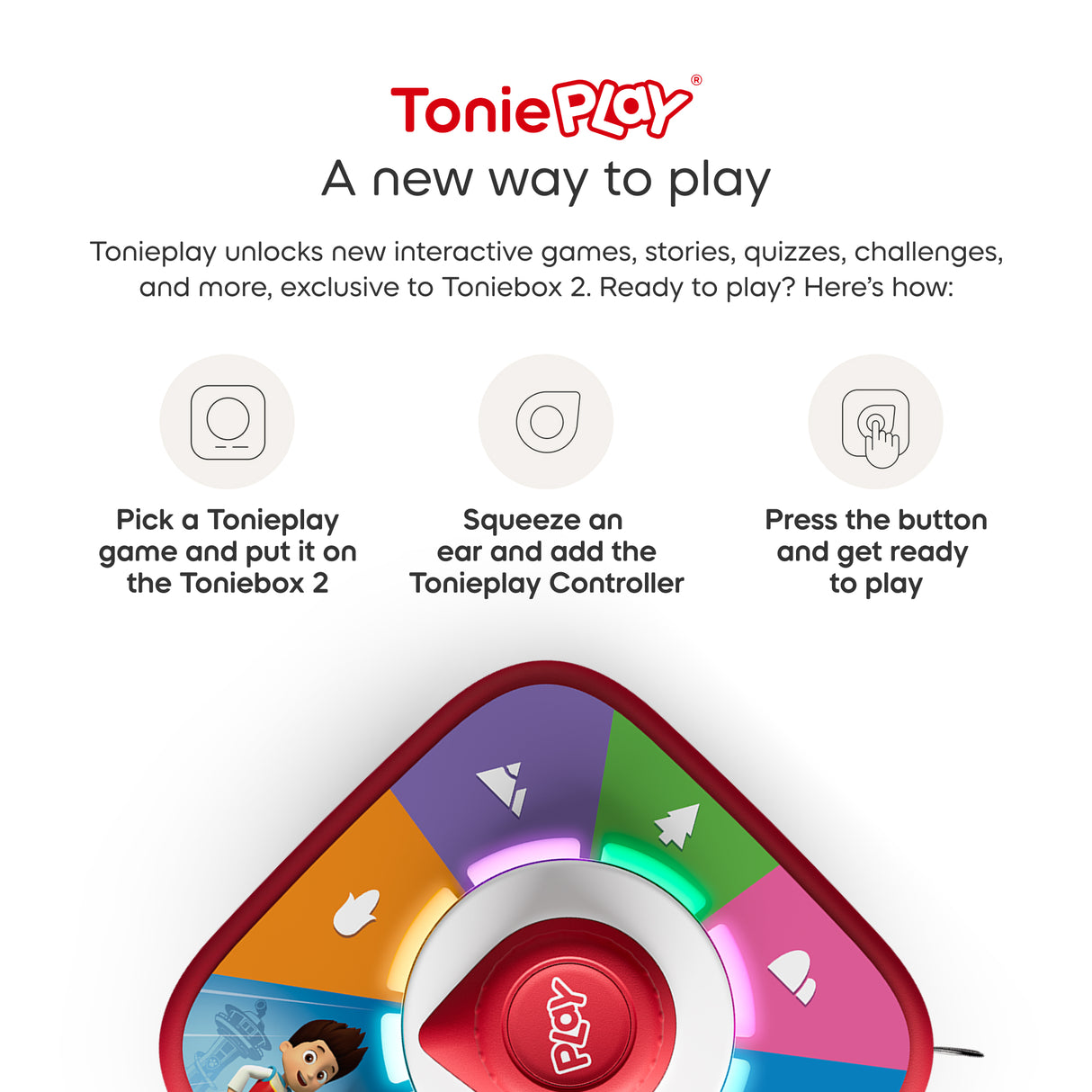 Tonies® PAW Patrol Toniebox 2 Full Play Set - Moon Grey