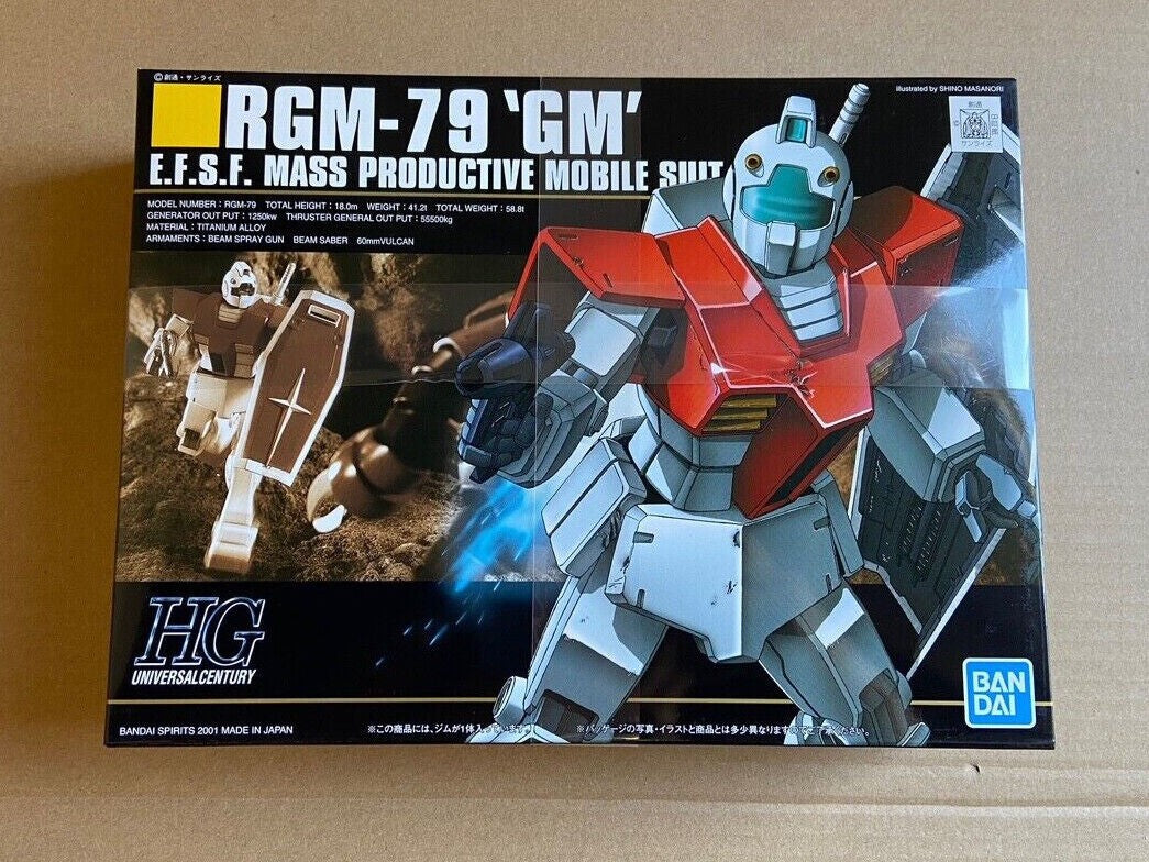 Gundam Mobile Suit Gundam Rgm-79 Gm High Grade 1:144 Scale Model Kit