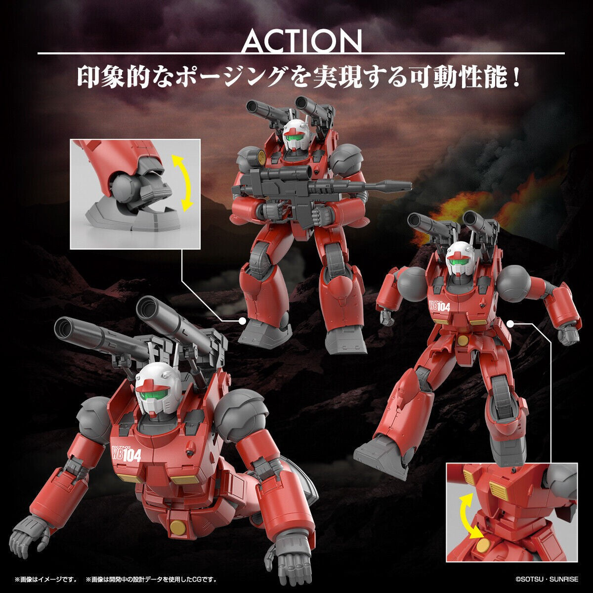 Mobile Suit Gundam: Cucuruz Doan's Island Guncannon High Grade 1:144 Scale Model Kit
