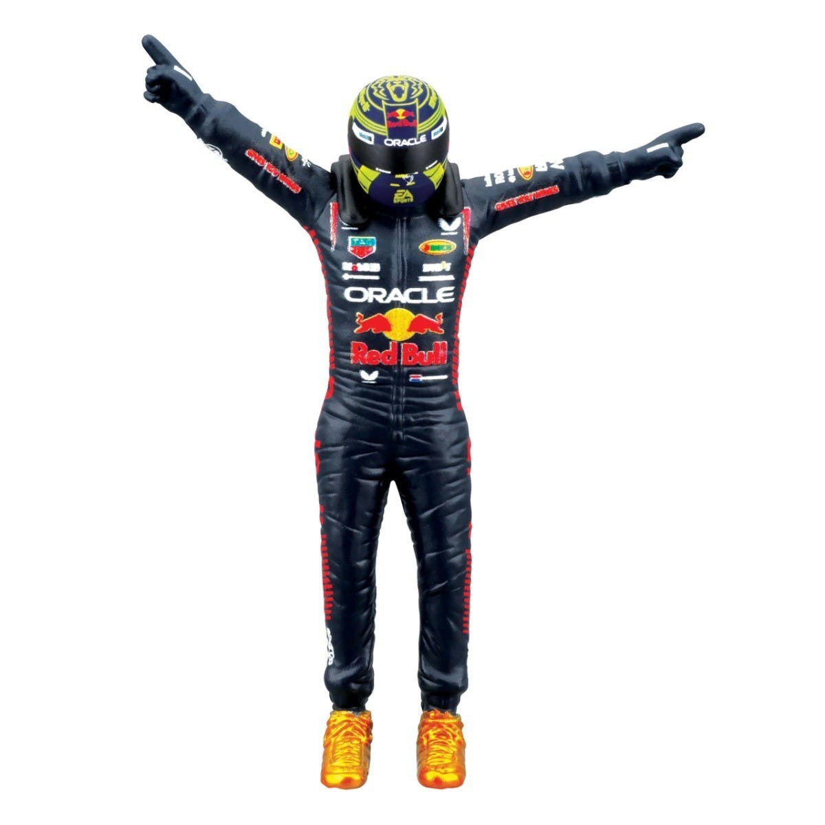 Bburago Formula Racing 2023 F-1 Red Bull Racing RB-19 with #1 Max Verstappen Figurine