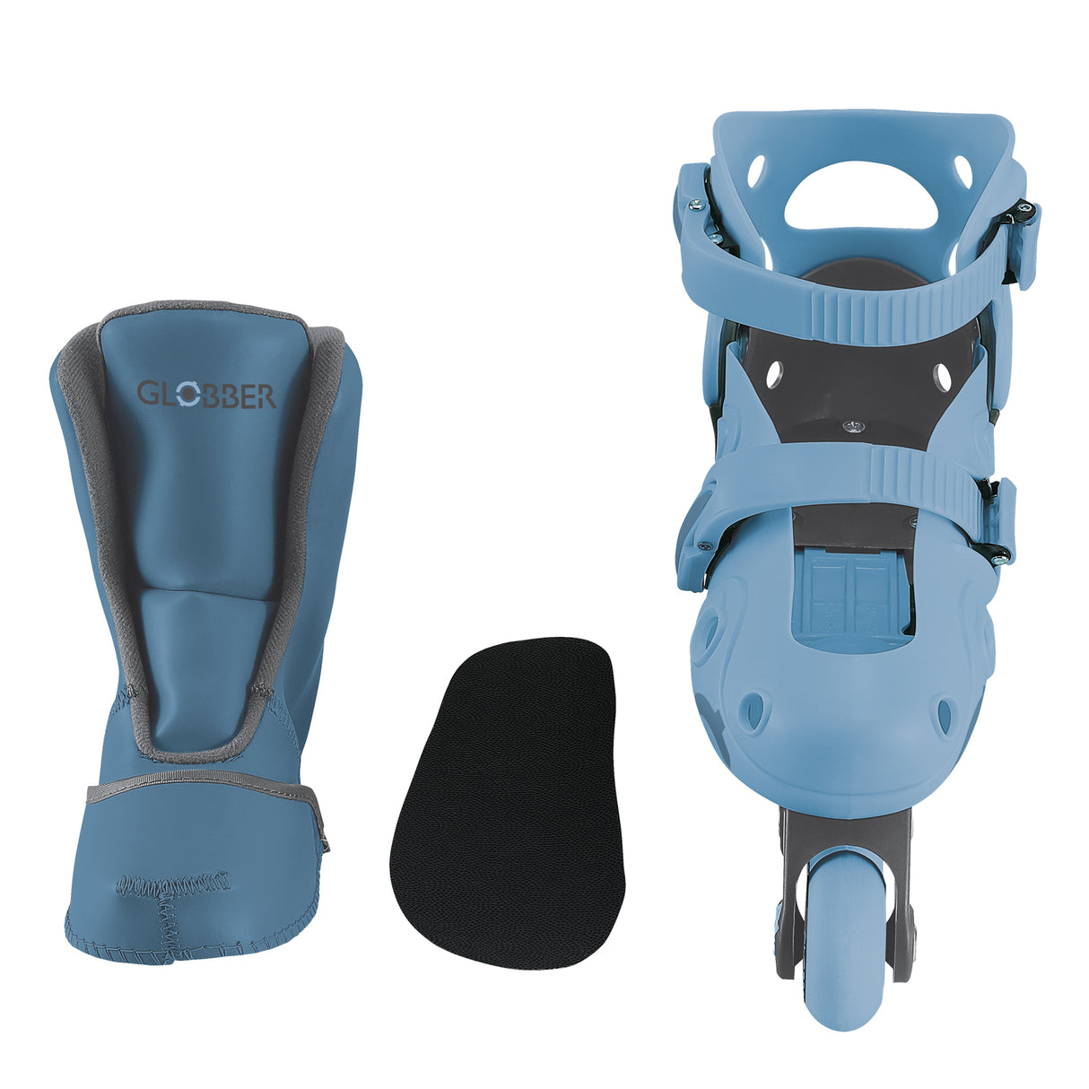 Globber Learning Inline Skates 2In1 Size 26-29 - Ash Blue